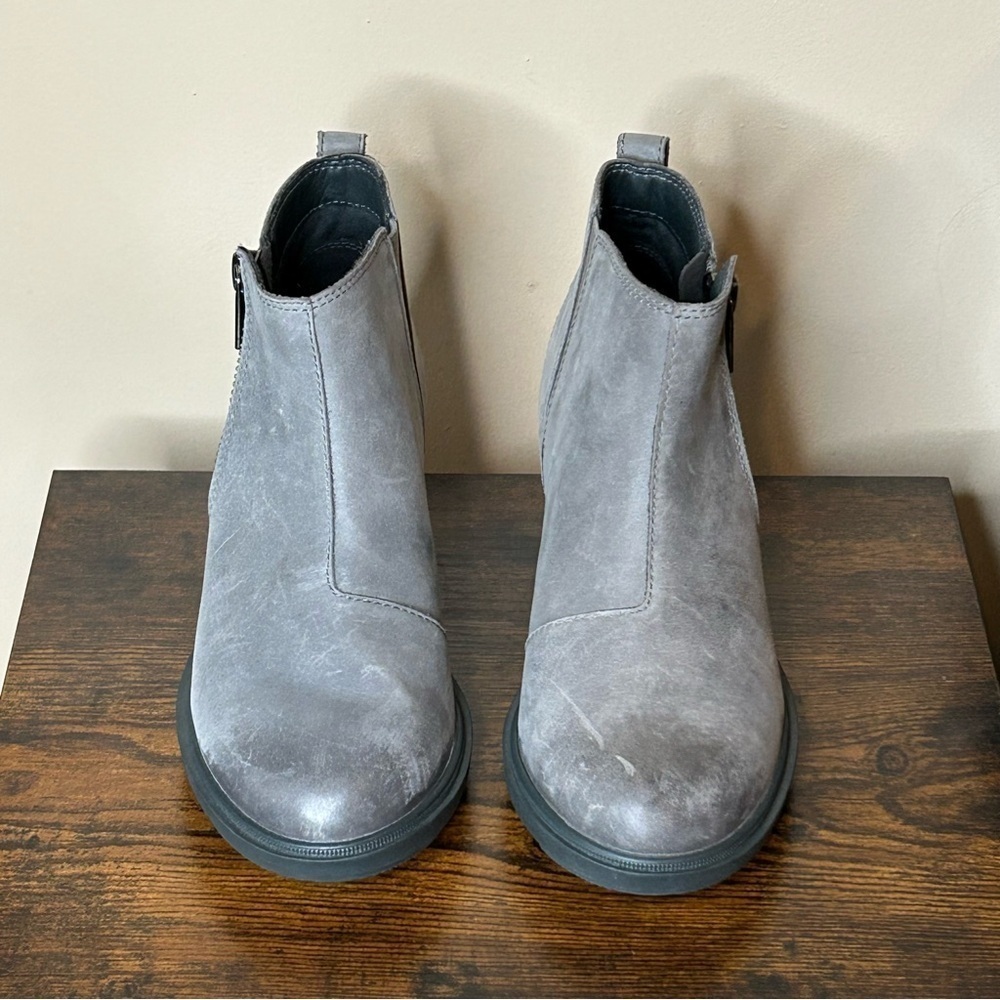 Sorel Women's Evie II Zip Wedge Booties Size 7 Quarry Grill - Picture 3 of 10